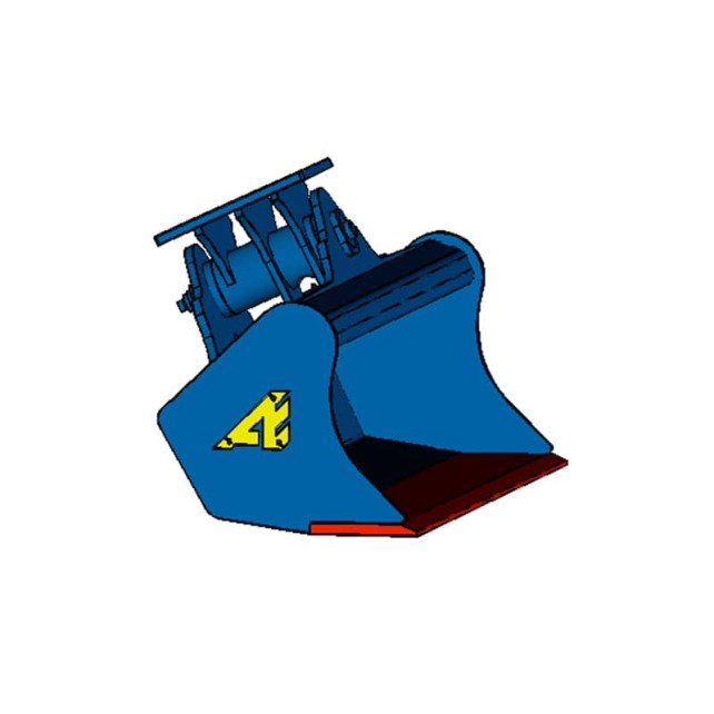 Dessin du godet de curage inclinable d'ARDEN EQUIPMENT de profil Dessin du godet de curage inclinable d'ARDEN EQUIPMENT de profil